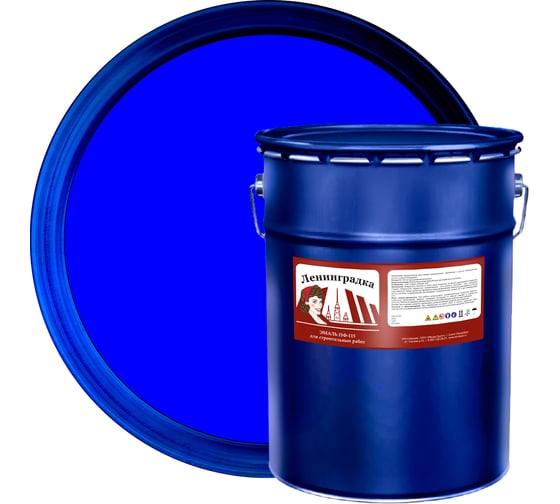 Изображение товара Универсальная эмаль Ленинградка ПФ-115 25 кг синяя УТ000009968