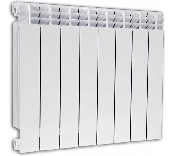 Изображение товара Биметаллический радиатор Fondital ALUSTAL 500/100 BIANCO 12 секций R90103412