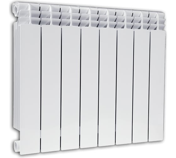 Изображение товара Биметаллический радиатор Fondital ALUSTAL 500/100 BIANCO 8 секций R90103408