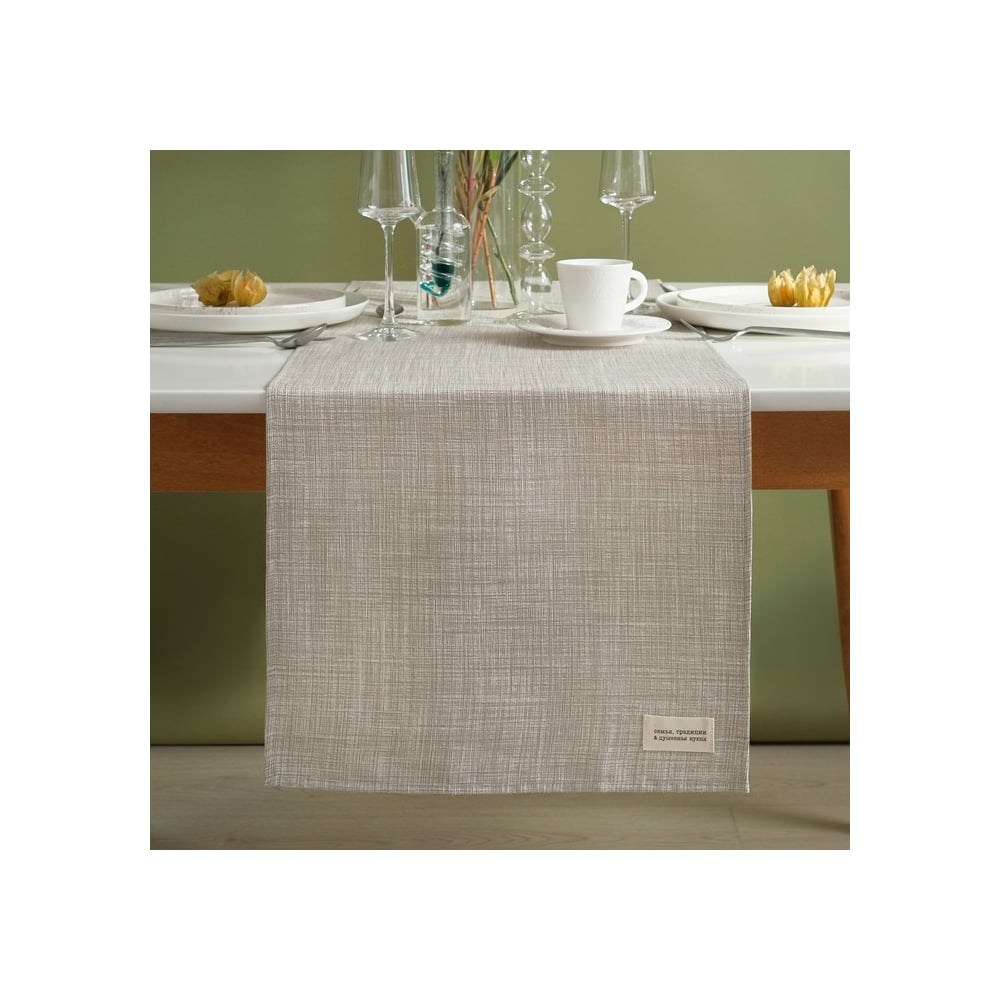 Дорожка Доляна Душевная кухня 40x146 см, 50% хл, 50% пэ, рогожка 158 г/м2 9462708
