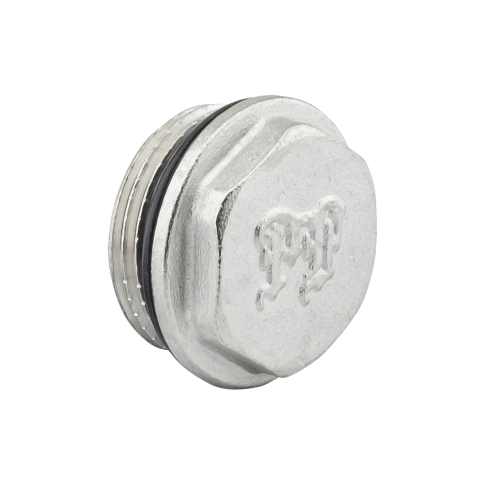 Изображение товара Заглушка PROFACTOR с наружной резьбой и уплотнением никелированная 3/4" PF TF 36R