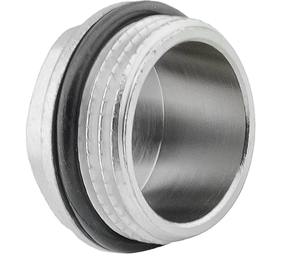 Изображение товара Заглушка PROFACTOR с наружной резьбой и уплотнением никелированная 1" PF TF 37R