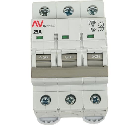 Изображение товара Выключатель нагрузки EKF AVN, 3P 25A AVERES avn-3-25-av