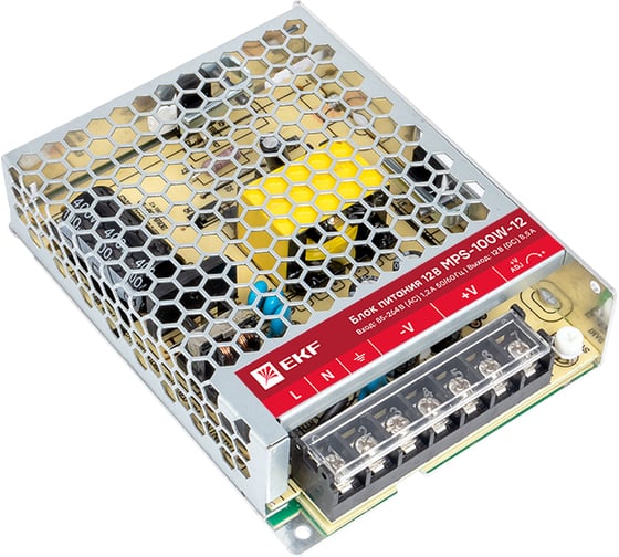 Изображение товара Блок питания EKF 12В Proxima mps-100w-12