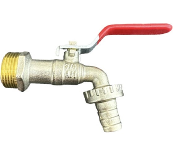 Изображение товара Кран водоразборный со штуцером/дачный GRIALE хром, моно, на одну воду, 3/4" GR7373617