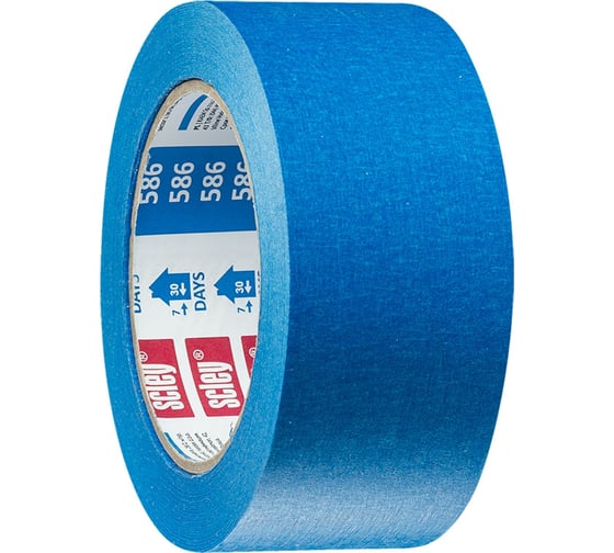 Изображение товара Лента малярная SCLEY серия 586, 48 мм х 33 метра, синяя 0300-863348