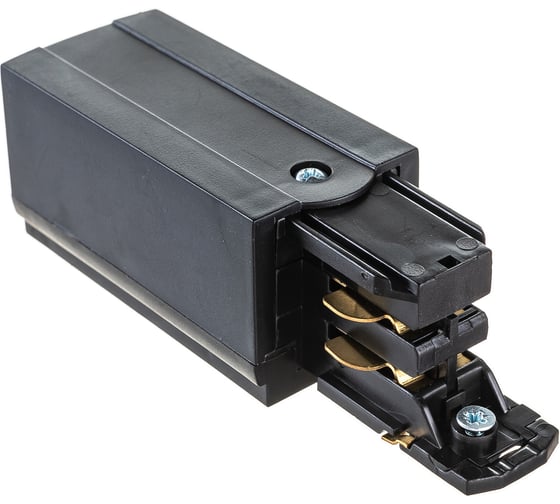 Изображение товара Левый трехфазный токоподвод для шинопровода FERON PRO-0431 черный 41072