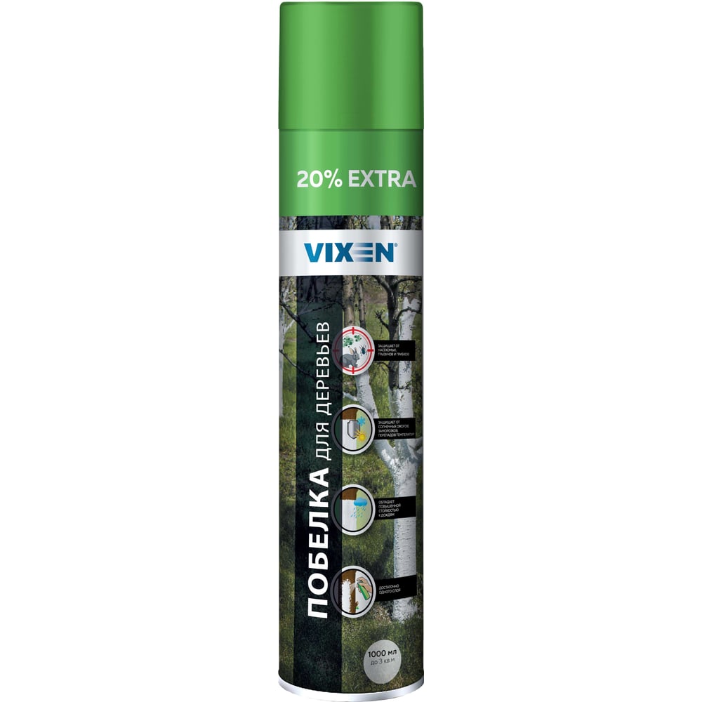 Изображение товара Побелка для деревьев Vixen аэрозоль 1 л VX91053 для защиты растений