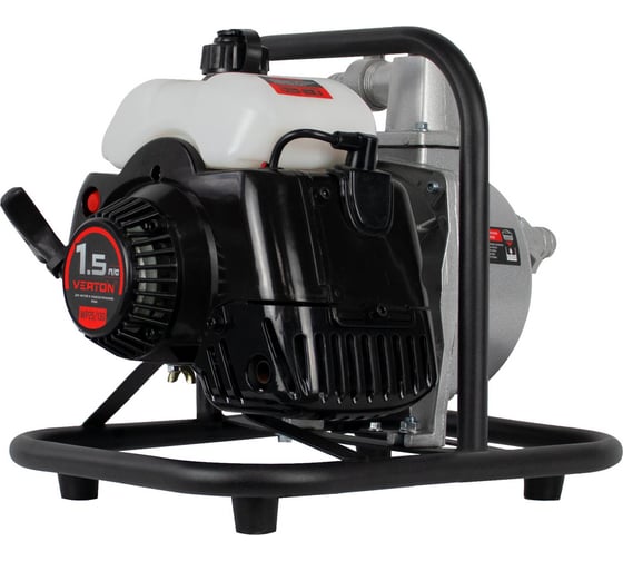 Изображение товара Мотопомпа VERTON WP 25/130 2-х тактная, 1,5л.с./43см3, 25мм/1", 130л/мин, 7,8м3/ч, h8м/25м, d5мм 01.17548.17551