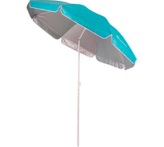 Изображение товара Зонт пляжный с наклоном Следопыт, d 180см, h 183см, d штока 19/22мм, Polyester 190T, голубой PF-UB-01
