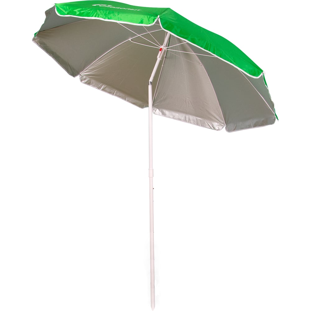 Изображение товара Зонт пляжный с наклоном Следопыт, d 180см, h 183см, d штока 22/25мм, Oxford 210D, зеленый PF-UB-02 Изображение товара Зонт пляжный с наклоном Следопыт, d 180см, h 183см, d штока 22/25мм, Oxford 210D, зеленый PF-UB-02