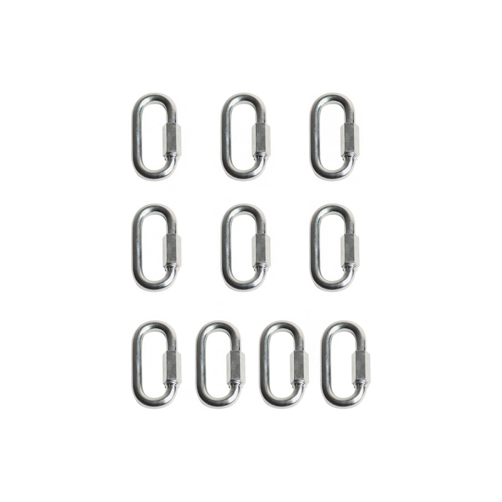 Изображение товара Карабин MoyDvor винтовой с фиксатором 10мм, упаковка 10 шт, для крепежа и спортивного оборудования