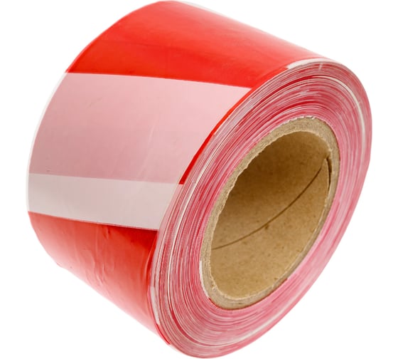 Изображение товара Лента сигнальная КУРС (красно-белая) 75 мм х 250 м 11850