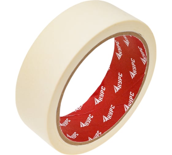 Изображение товара Лента малярная клейкая КУРС крепированная, 30 мм х 20 м 11295