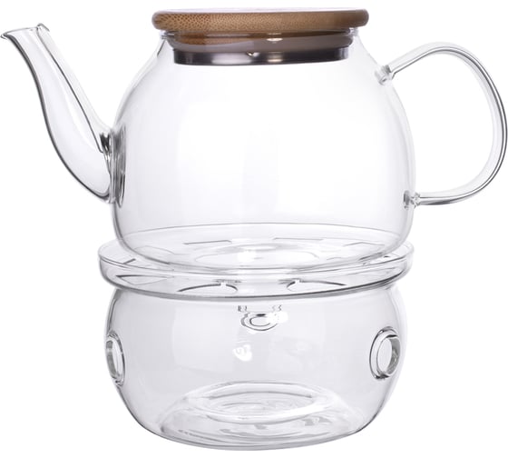 Изображение товара Заварочный чайник TALLER 800 мл, с подставкой для подогрева TR-31377