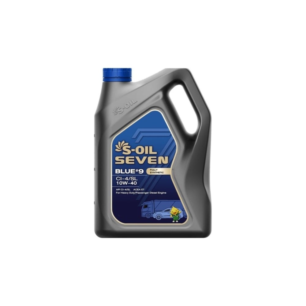 Моторное масло S-OIL SEVEN 10W40 E107851 4 л - фото 1