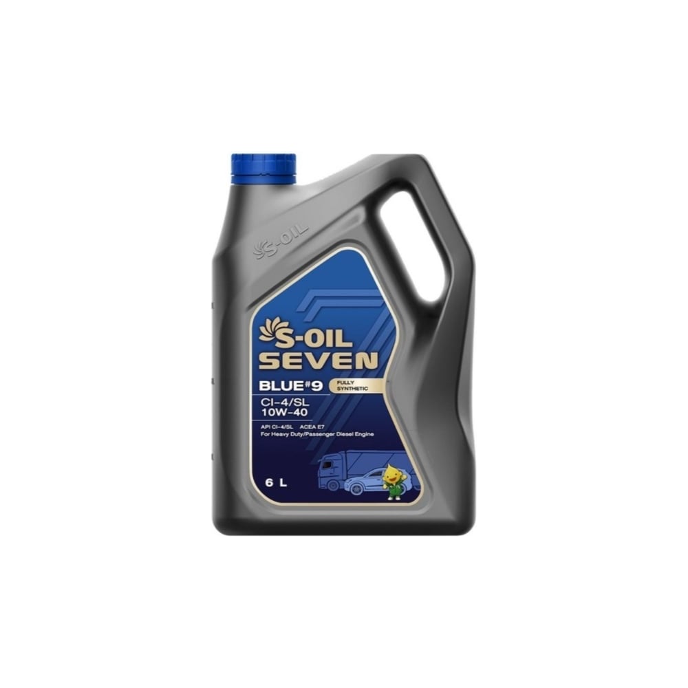 фото Моторное масло blue#9 ci-4/sl 10w-40 6 л s-oil seven e107849