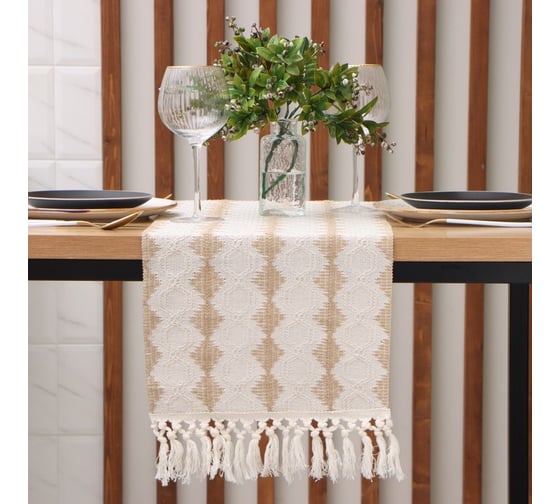 Изображение товара Дорожка Этель сканди 32х180 см, 50% хлопок 50% п/э 10086103