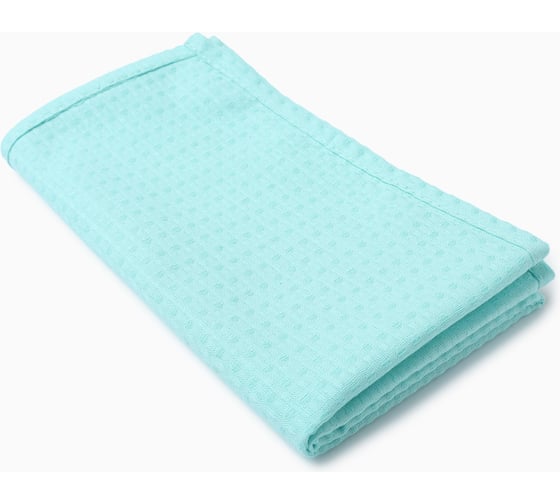 Изображение товара Полотенце вафельное Экономь и Я 50х90 см, цвет небесный, 100% хл, 200г/м2 10323774