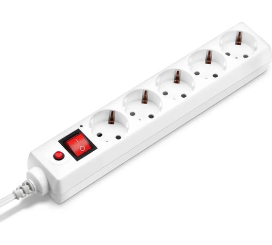 Изображение товара Сетевой фильтр BURO 500SH-1.8-UPS-W 1.8м (5 розеток) белый (коробка) 992304