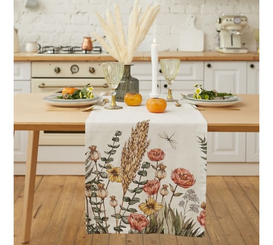 Изображение товара Дорожка на стол Этель Kitchen collection 40x149 см, 100% хл, , репс 210 г/м2 10226824