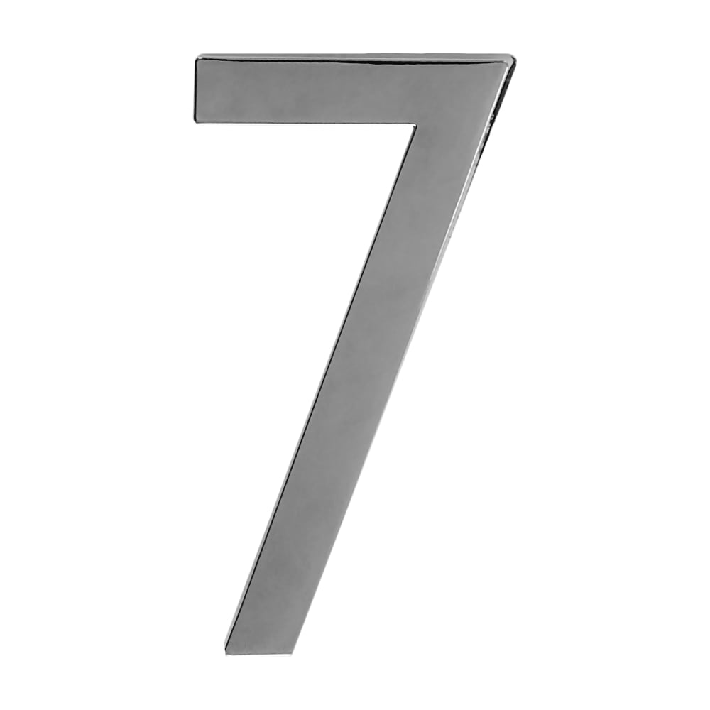 Изображение товара Номер дверной самоклеящийся Trodos цифра "7", модерн, хром 209031