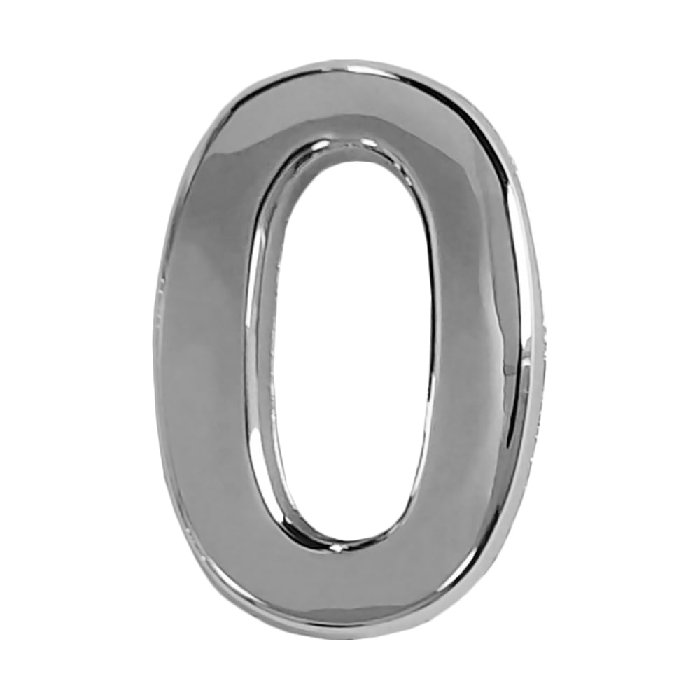 Изображение товара Дверной номер самоклеящийся Trodos цифра 0 хром