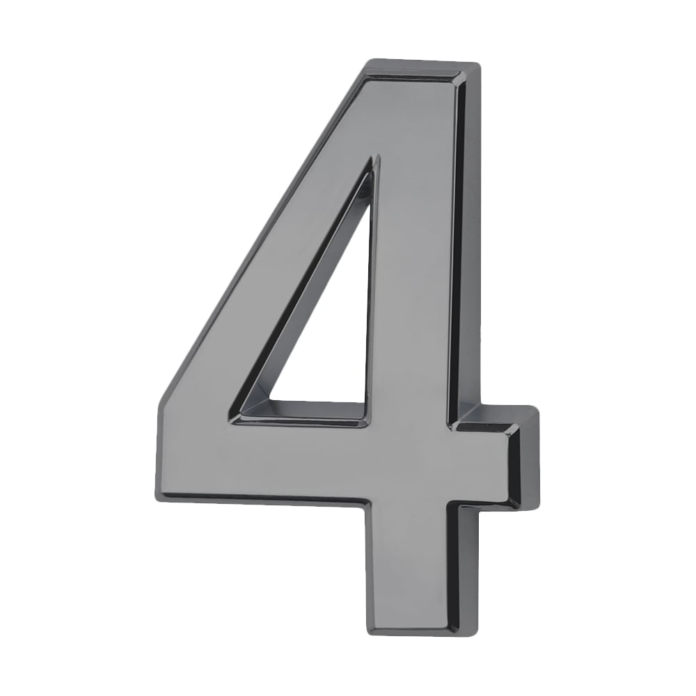 Изображение товара Самоклеящаяся цифра 4 Trodos хром классика для дверей