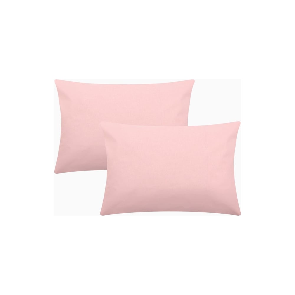 Изображение товара Комплект наволочек Этель 50x70 см - 2 шт, цвет розовый, 100% хлопок, поплин 10385131