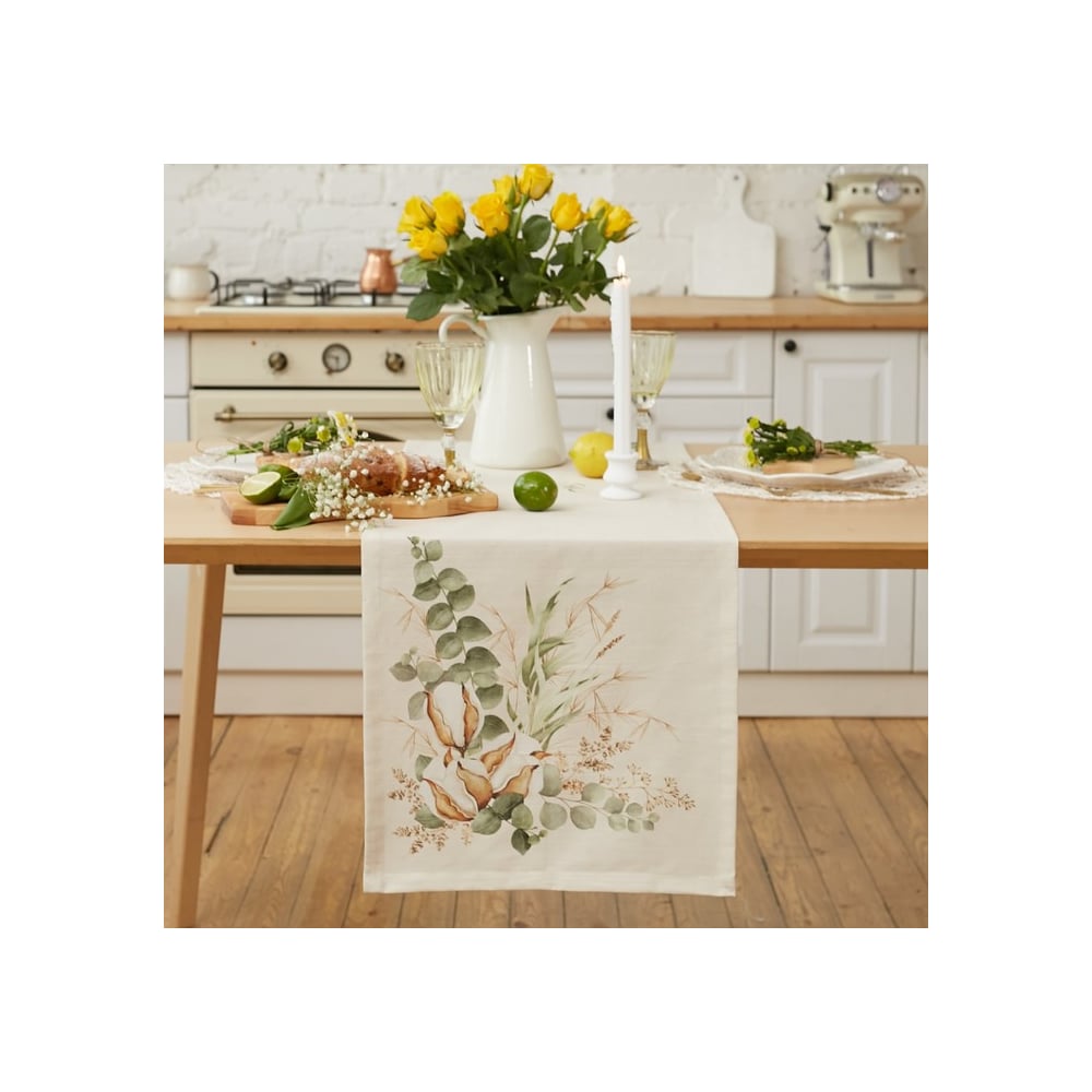Изображение товара Дорожка на стол Этель Cotton 40x149 см, репс нескользящая повседневная стиль