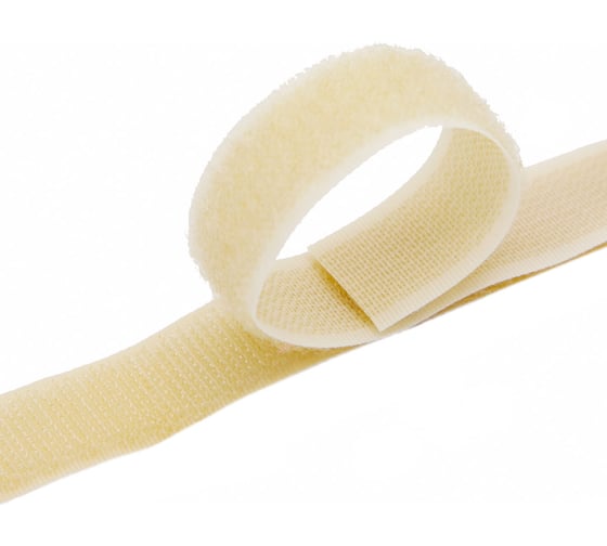 Изображение товара Контактная пришивная лента Hobby&pro липучка велкро крючок и петля, 2x25 см, бежевый 549707/00013 549707_00013