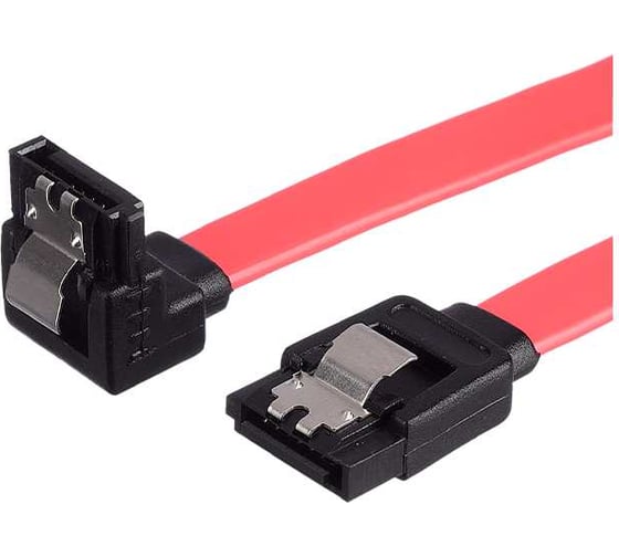 Изображение товара Кабель GoPower SATA (m)-SATA (m) 0.5м силикон ver.3.0 красный Premium Zip-Lock c подвесом 00-00027491