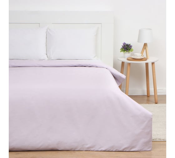Изображение товара Пододеяльник Этель Lilac field 175х215, 100% хлопок, мако-сатин, 114г/м2 9954243
