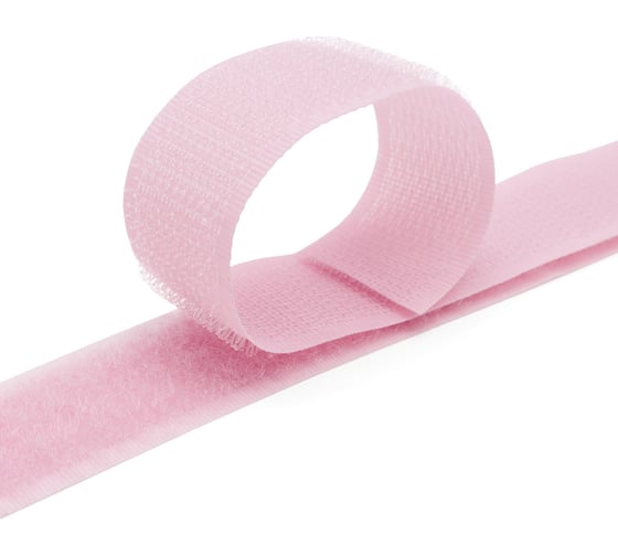 Изображение товара Контактная пришивная лента Hobby&pro липучка велкро крючок и петля, 2x25 см, светло-розовый 549707/00002 549707_00002