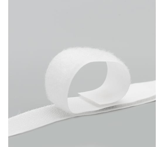 Изображение товара Контактная пришивная лента Hobby&pro липучка велкро крючок и петля, 2x25 см, белый 549707/00033 549707_00033