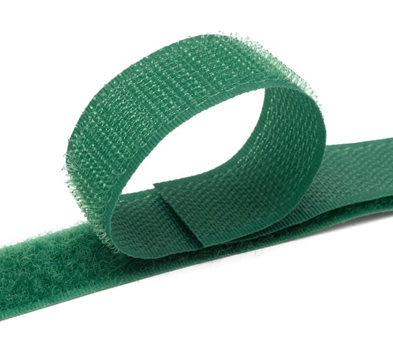 Изображение товара Контактная пришивная лента Hobby&pro липучка велкро крючок и петля, 2x25 см, зеленый 549707/00019 549707_00019