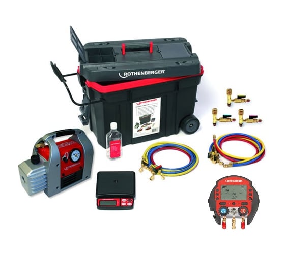 Изображение товара Набор для заполнения ROCADDY 120 DYGITAL с цифровым коллектором ROTHENBERGER 1000002561