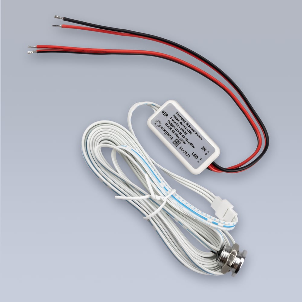 Изображение товара Выключатель для зеркал ELEGANZ 12V НА ВЗМАХ 1шт EL-JHL-L201