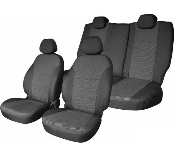 Изображение товара Чехлы на сиденья DEFLY Toyota Vitz, 2010-2020, задний ряд 60/40, жаккард Ty70-2