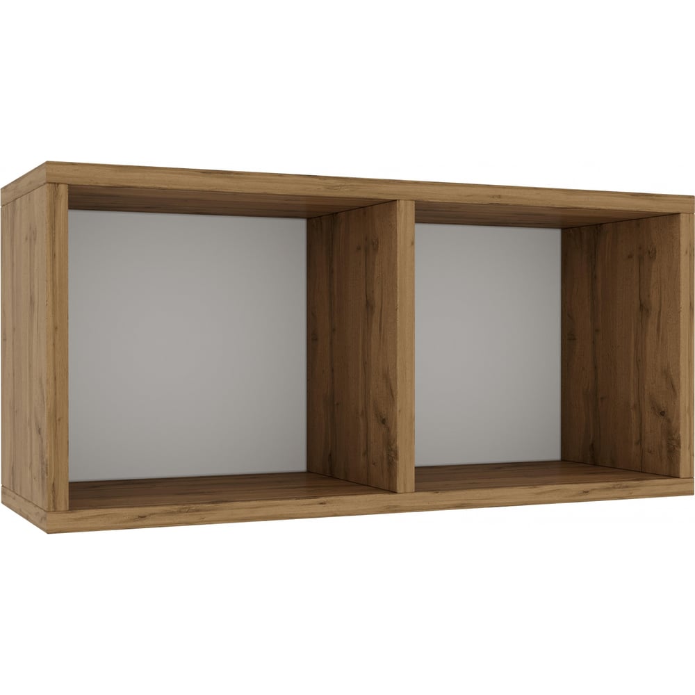 Изображение товара Полка Модена-2 дуб вотан Woodville настенная 2 секции стильная и прочная