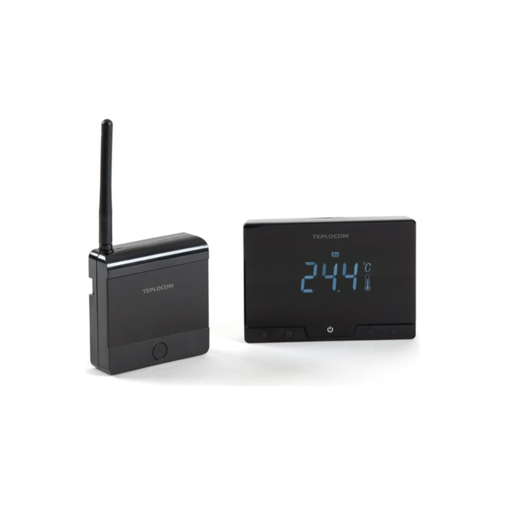 фото Беспроводной программируемый комнатный термостат teplocom ts-prog/lux-rf (250в; 3а) бастион 924