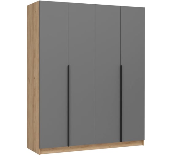 Изображение товара Шкаф Широн 1600 графит серый / дуб крафт золото Woodville 586597