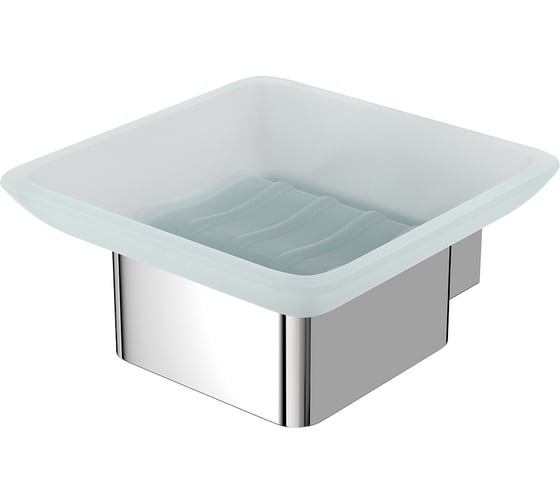 Изображение товара Мыльница Lemark SMOOTH LINE с держателем, хром 9741016