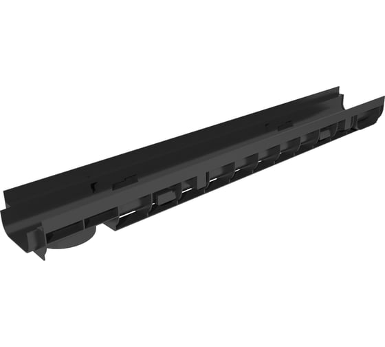 Изображение товара Лоток водоотводный Gidrolica Pro DN100, 1000х146х80 мм - пластиковый 805pro