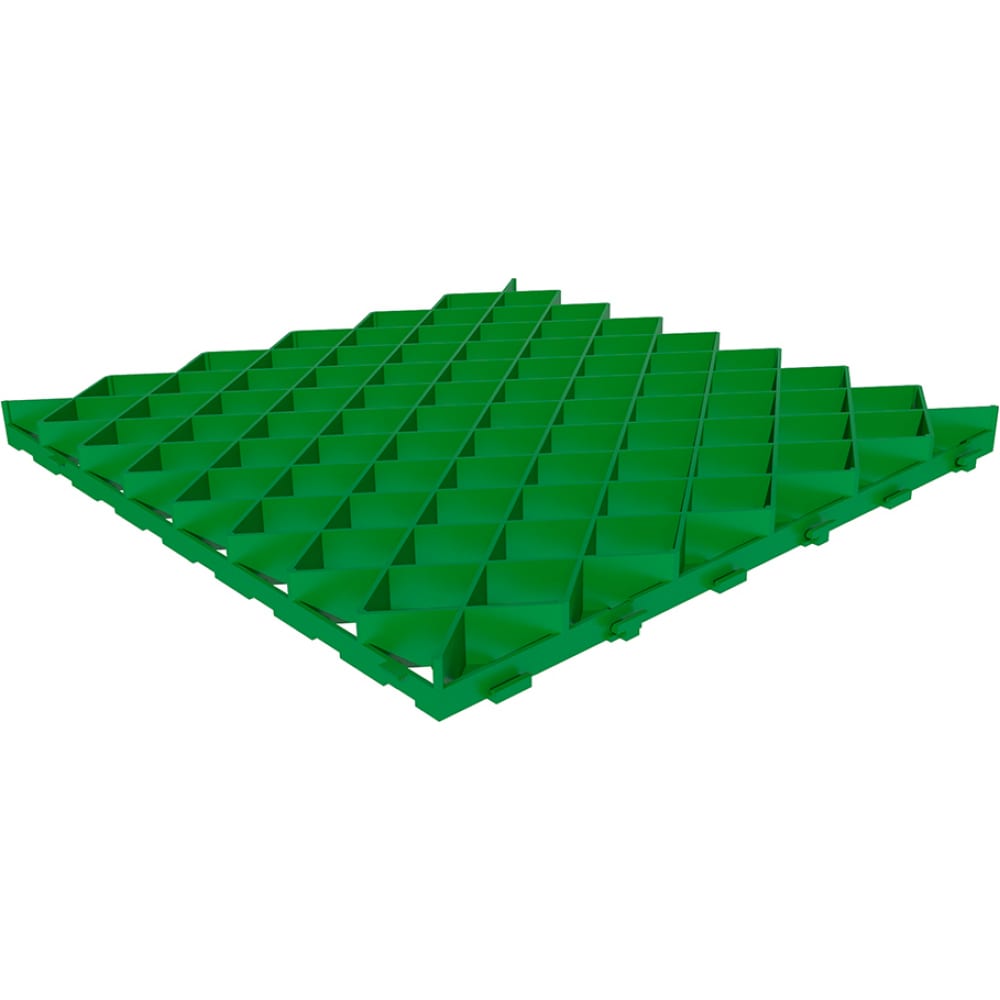 фото Газонная решетка gidrolica 600х600х40 мм - пластиковая зеленая 605