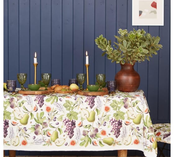 Изображение товара Скатерть Этель Фруктовый сад 149x220см, 100% хл, саржа 190 г/м2 5376610