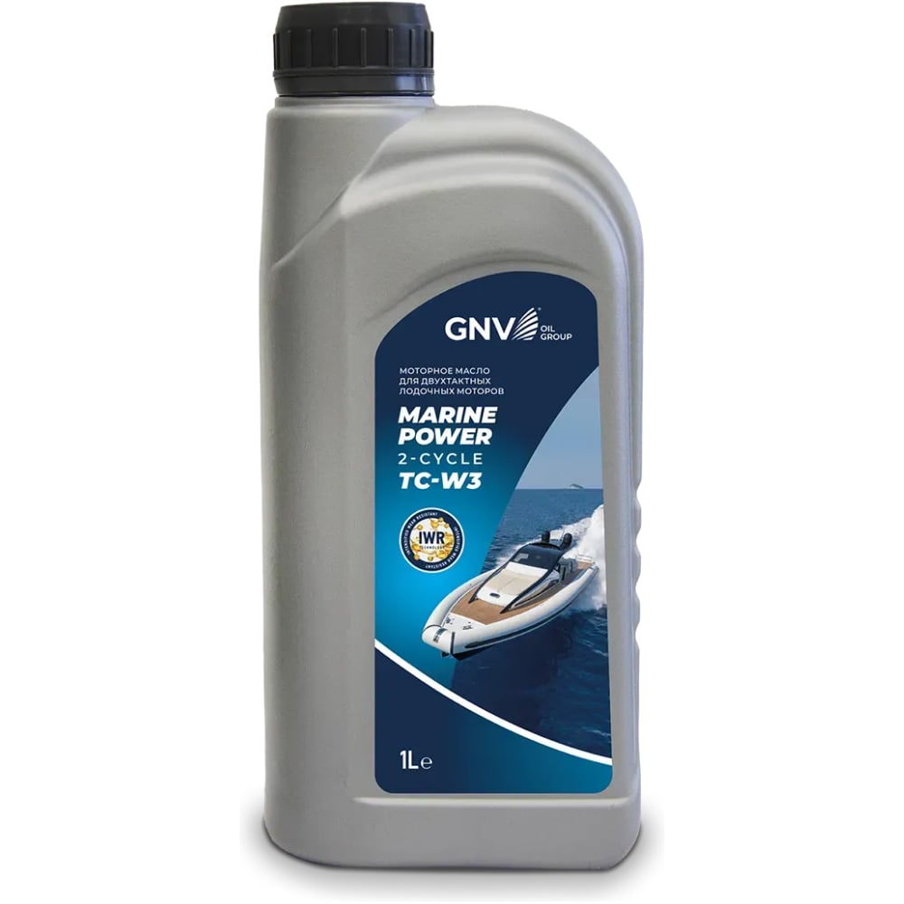 Изображение товара Масло моторное GNV Marine Power 2-Cycle TC-W3, для 2-тактных лодочных моторов, 1 л GMP2TCW311610184400001