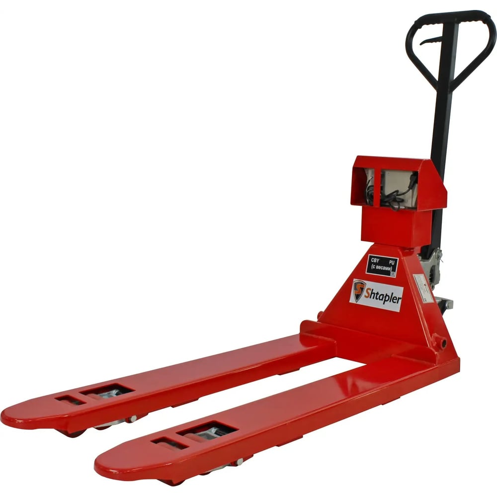 Изображение товара Ручная гидравлическая тележка с весами Shtapler CBY 2000 PU профессиональная