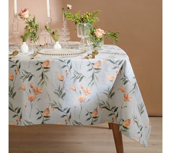 Изображение товара Скатерть Этель Yellow poppies 149x250 см, 100% хл, репс 210 г/м2 9322481