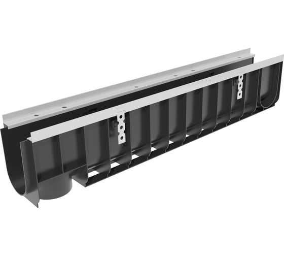Изображение товара Водоотводный лоток Gidrolica DN 100, 1000х149х204 мм - пластиковый, класс Е600 0802